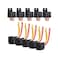 Ehdis 4-Pin Relay with Harness Car Truck Motor Heavy Duty 80A 12V On/Off Normally Open SPST Relay Socket Plug 4 Wire Automotive Relay Model JD2912-1H-12VDC 80A 14VDC,Pack of 5