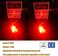مصابيح LED للنجوم بقوة 9-30 فولت طاقة 1156 1141 1003 BA15S مع جهاز عرض بديل لمصابيح الفرامل، احمر