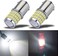 اي برايت ستار مصابيح LED شديدة السطوع 9-30 فولت طاقة منخفضة 1156 1141 1003 BA15S مع جهاز عرض بديل لمصابيح الرجوع للخلف ومصابيح الفرامل الخلفية ومصابيح التخييم، ابيض زينون