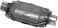 Walker Standard EPA 15036 Universal Catalytic Converter 2" Inlet (ID) 2" Outlet (ID) for Toyota Pickup