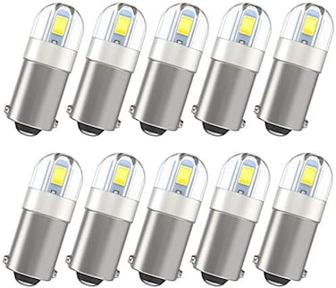 مصابيح سيارة BA9S LED السطوع BA9S من شوي، BA9 53 57 1895 64111 مصباح LED لباب الديناميكية ولوحة المظلات للتخييم في الهواء الطلق، قلم من 10 قطع