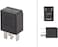HELLA 4RA 933 766-111 Relay, main current - 12V - 4-pin connector - Wiring Diagramme: S2 - Plug: C - Normally Open Contact - Colour: Black - without holder