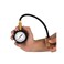 Accu-Gage RH60XA Professional Tire Pressure Gauge with Protective Rubber Guard, Angled Swivel Chuck, 60 PSI