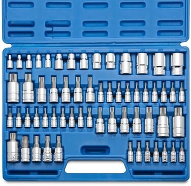 Neiko 10083A Master Torx Bit Socket And External Set   60-Piece S2 Cr-V Steel