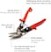 Wiss Crescent 9-1/4" Metalmaster Offset Straight and Left Cut Aviation Snips - M6R, Red