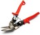 Wiss Crescent 9-1/4" Metalmaster Offset Straight and Left Cut Aviation Snips - M6R, Red