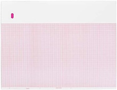 The GE Medical Systems Incorporated 2009828-061 PT# 2009828-061- Mac 1200 Chart Paper Red Grid 8.5 x 11 Ea by, GE.