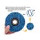 S SATC (5 PCS Strip Discs 4-1/2" x 7/8") - S SATC Strip Discs 5PCS Bule Stripping Wheel 10cm - 1.3cm x 2.2cm Fit Angle Grinder Clean and Remove Paint Rust and Oxidation