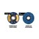 S SATC (5 PCS Strip Discs 4-1/2" x 7/8") - S SATC Strip Discs 5PCS Bule Stripping Wheel 10cm - 1.3cm x 2.2cm Fit Angle Grinder Clean and Remove Paint Rust and Oxidation