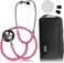 Vive Precision Dualhead Stethoscope Dual Head Diaphragm Bell For Nurses Er Cardiology Veterinary Fetal Pediatrics Blood Pressure Kit Double Barrel Chestpiece Device For Doctors Students Standard Pink