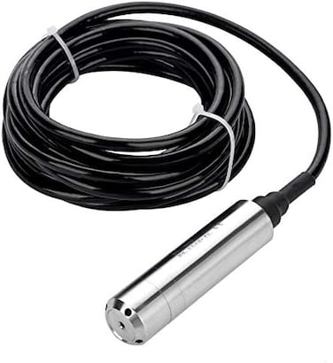 Tangxi DC24V 4-20mA Liquid Level Sensor, Throw-In Type Water Level Sensors, Input Depth Fluid Level Transmitter Anti-Flex Range 0-5m