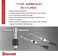 Starrett 91A tap wrench for tap sizes from 0.2-0.6 cm, diameter of square shaft between 0.2-0.4 cm, length 15.2 cm