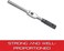 Starrett 91A tap wrench for tap sizes from 0.2-0.6 cm, diameter of square shaft between 0.2-0.4 cm, length 15.2 cm