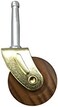 Shepherd Hardware 9051 1-5/8-Inch Designer Stem Casters, Wood Wheel, 5/16-Inch Stem Diameter, Brown, 2-Pack