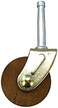 Shepherd Hardware 9051 1-5/8-Inch Designer Stem Casters, Wood Wheel, 5/16-Inch Stem Diameter, Brown, 2-Pack