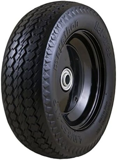 Marathon Industries 00210 Universal Fit, Flat Free, Hand Truck All Purpose Utility Tire, 4.10/3.50-4