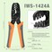 IWISS 1424A Open Barrel Terminal Crimper Tool 0.2-2 mm&sup2; for Delphi Amp Open Barrel Tyco Clamps by Molex Style Crimper Open Barrel, Motorcycle Bullet Terminal&hellip;