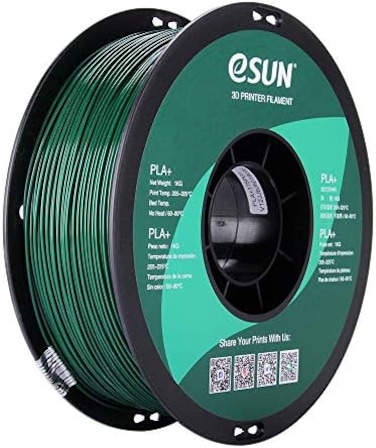 esun pla pro (plaplus ) 3d printer filament, dimensional accuracy plus /- 0.03mm, 1kg spool, 1.75mm, pine green, pantone 343c, IG-C-PLAPRO175PG1