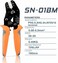 IWISS XH2.54/3.96,PH2.0,PX,JST,Molex,Dupont Terminal Crimping Tool SN-01BM Rachet Crimper AWG28-20 (0.08-0.5mm &sup2;)