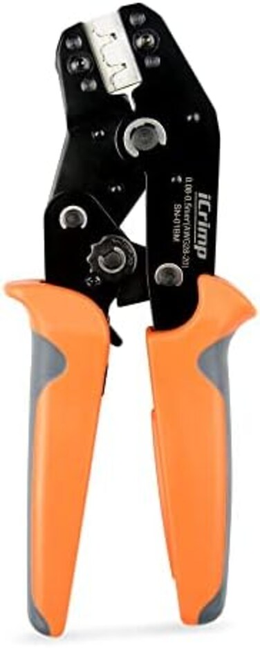 IWISS XH2.54/3.96,PH2.0,PX,JST,Molex,Dupont Terminal Crimping Tool SN-01BM Rachet Crimper AWG28-20 (0.08-0.5mm &sup2;)