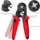 Preciva Ferrule Crimping Tool Kit, AWG23-7 Self-adjustable Ratchet Wire Crimping Tool Kit Crimper Plier Set with 1200PCS Wire Terminals Crimping Connectors Wire End Ferrules