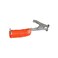 Lind Equipment RAC10 Retractable Heavy Duty Grounding Assembly, 10ft, 1/8" Coiled Plated Steel Cable, Orange PVC Coated to 3/16", REB Hand Clamp, 5/16" Lug Terminal
