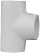 Charlotte Pipe 3/4" Tee Elbow Pipe Fitting - (Socket x Socket x Socket) Contractor Pack Schedule 40 PVC Pressure Durable, Easy to Install, and High Tensile for Home or Industrial Use (10 Unit Pack)