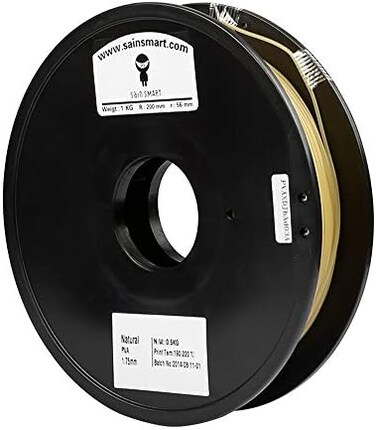 خيط طابعات ثلاثية الأبعاد من SainSmart 1.75 مم PVA قابلة للاستخدام -0.5 كجم/1.1 باوند (طبيعي)