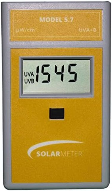 Solarmeter Model 5.7 Sensitive Total UV Meter - Measures 280-400nm with range from 0-1999 &micro;W/cm&sup2; Total UV