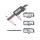 VINCA DCLA-0805 Quality Electronic Digital Vernier Caliper Inch/Metric/Fractions Conversion 0-8 Inch/200 mm Stainless Steel Body Red/Black Extra Large LCD Screen Auto Off Featured Measuring Tool