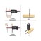 VINCA DCLA-0805 Quality Electronic Digital Vernier Caliper Inch/Metric/Fractions Conversion 0-8 Inch/200 mm Stainless Steel Body Red/Black Extra Large LCD Screen Auto Off Featured Measuring Tool