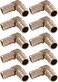 SharkBite 1/2 Inch Crimp 90 Degree Elbow, Pack of 10, Brass Plumbing Fitting, PEX Pipe, PE-RT, UC248LFA10.