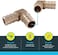 SharkBite 1/2 Inch Crimp 90 Degree Elbow, Pack of 10, Brass Plumbing Fitting, PEX Pipe, PE-RT, UC248LFA10.