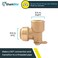 SharkBite 3/4 Inch x 3/4 Inch Drop Ear Elbow, FNPT, Push to Connect Brass Plumbing Fitting, PEX Pipe, Copper, CPVC, PE-RT, HDPE, U340LFA