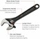 Crescent 6" Adjustable Black Oxide Wrench - Carded - AT26VS