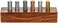 Eisco 6pc Specific Heat Metal Cylinders Set - Copper, Lead, Brass, Zinc, Iron &amp; Aluminum - Includes Wooden Storage Block - for Specific Heat, Specific Gravity &amp; Density Experimentation - Labs