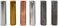 Eisco 6pc Specific Heat Metal Cylinders Set - Copper, Lead, Brass, Zinc, Iron &amp; Aluminum - Includes Wooden Storage Block - for Specific Heat, Specific Gravity &amp; Density Experimentation - Labs