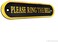 Will's Family Store Please Ring The Bell Aluminum Door Sign Brushed Finish 5.5x1.4 inch