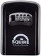 Squire Key Safe Box - 4 Wheel Combination Lock - Wall Mounted Key Safe - Weatherproof Diecast Alloy Body - Large Storage Capacity - Tough Key Lock Box For Outdoor And Indoor Use&hellip; (Key Keep 1)