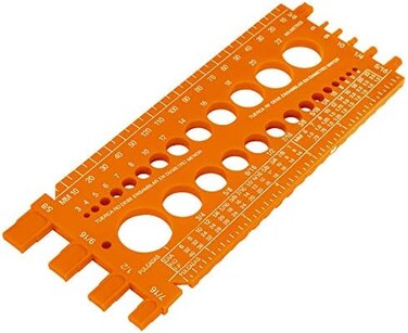 Truper REGLA-22 22 cm Nut and Bolt Gauge Strip