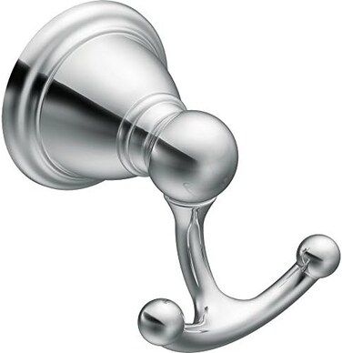Moen YB2203CH Brantford Double Robe Hook, Chrome
