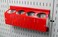 Wall Control ASM-CH-014 R Pegboard Spray Can Holder Bracket and Aerosol Can Organizer for Wall Control Pegboard Only, Red