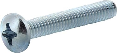 مجموعة هيلمان 92174 10-24 بوصة × 2-1/2 بوصة ماكينة برغي صليبة الرأس، كمبيوتر محمول من 100 قطعة