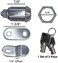 RV Designer L327, Ace Compartment Lock, 7/8 inch, 4 Per Pack, Compartment Hardware
