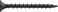 The Hillman Group 47663 TRV195850 Coarse Thread Drywall Screw, 6 x 1-5/8", Black, 221 Pieces