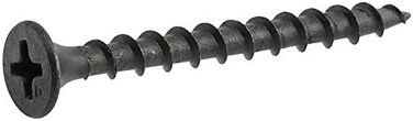 The Hillman Group 47663 TRV195850 Coarse Thread Drywall Screw, 6 x 1-5/8", Black, 221 Pieces