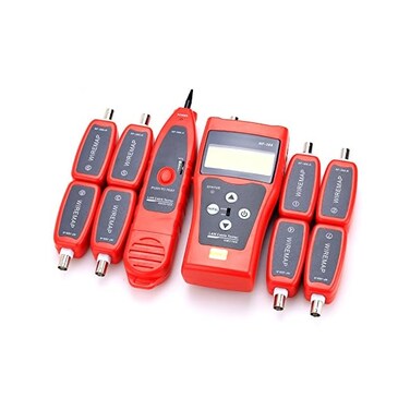 KELUSHI NF-388 Multipurpose Handheld Network Coax Audio Cable Tester Trace Cat6 6E Cat5E Coaxial Cable Tracker USB BNC RJ45 RJ11 Tester Network Cable Ethernet Wire Tester Telephone Cable Tester