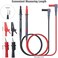WGGE WG-011 Test Lead and Safety alligator Clips,Multimeter Test Leads Kit CAT III 1000V &amp; CAT IV 600V with Threaded alligator clips, 4mm Test Lead Probe Suitable for Most of Digital Multimeter
