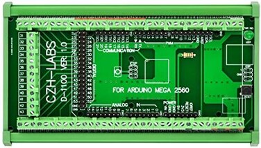 Electronics-Salon DIN Rail Mount Screw Terminal Block Adapter Module, For Arduino MEGA-2560 R3.