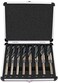 EFFICERE Best Choice 8-Piece 1/2&rdquo; Shank Silver and Deming Drill Bit Set in Aluminum Carry Case, High Speed Steel (HSS)   SAE Size 9/16&rdquo; - 1&rdquo; by 1/16th Increment